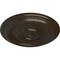 Ekena Millwork Traditional Ceiling Medallion (Fits Canopies up to 2 3/4"), 12"OD x 1"P, Stone Hearth Crackle CM12TRSHC - alternate 3